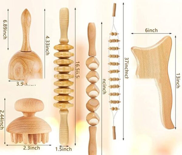 Beech Wood Massage Tendon Stick Scraping Board Wood - Image 4