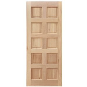 10 Panel Solid Engineered Door – Meranti – 813×2032