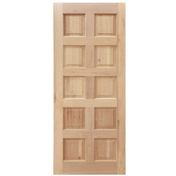 10 Panel Solid Engineered Door – Meranti – 813×2032