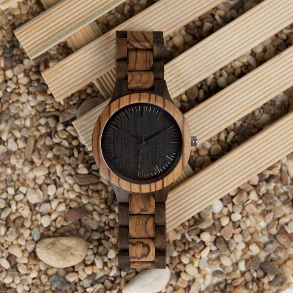 Inter-Wood Quartz Watch Men's Wood Watch - Image 2