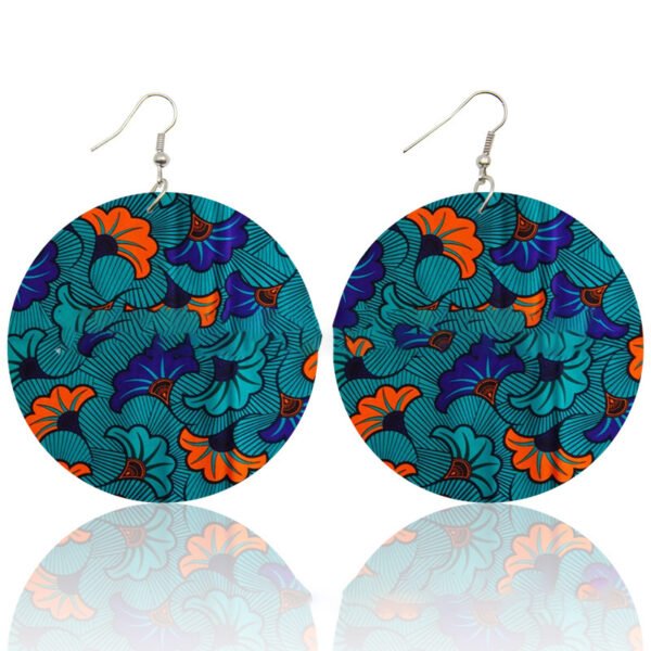 Wood print earrings - Image 7