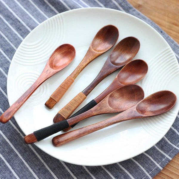 Wooden spoon baby eating spoon - Image 2