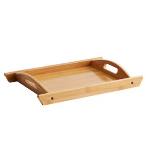 Rectangular Bamboo Tray Dim Sum Snack Bread Wooden Tray Tea Tray