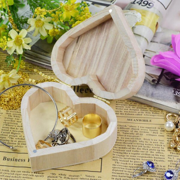 Wooden Box Retro Wooden Solid Packaging Love Wooden Box - Image 3