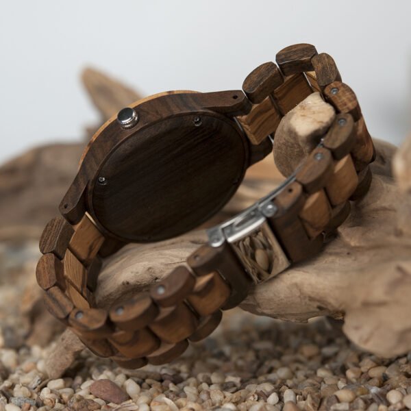Inter-Wood Quartz Watch Men's Wood Watch - Image 4