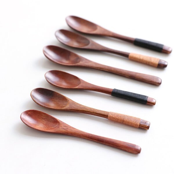 Wooden spoon baby eating spoon - Image 10