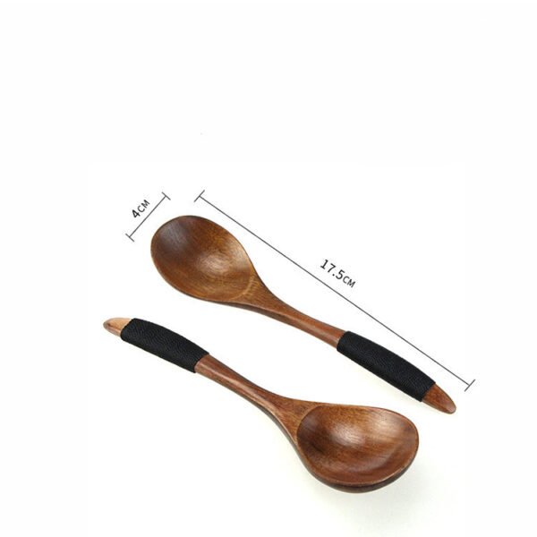 Wooden tableware tie wire wooden spoon - Image 4