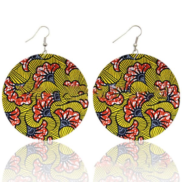 Wood print earrings - Image 6