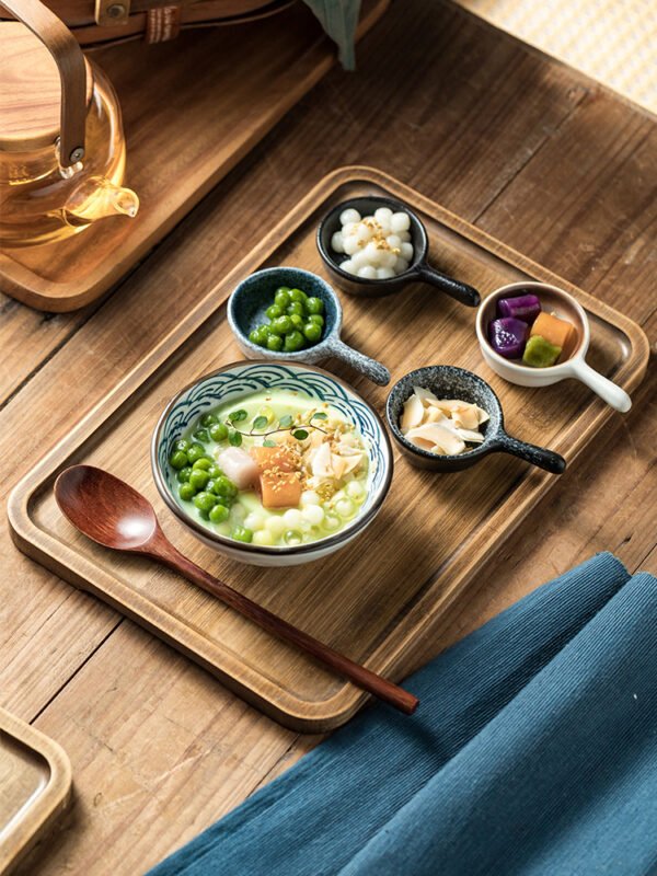 Restaurant Commercial Retro Wooden Rectangular Tray - Image 8