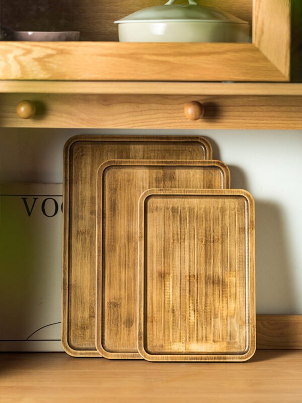 Restaurant Commercial Retro Wooden Rectangular Tray - Image 4