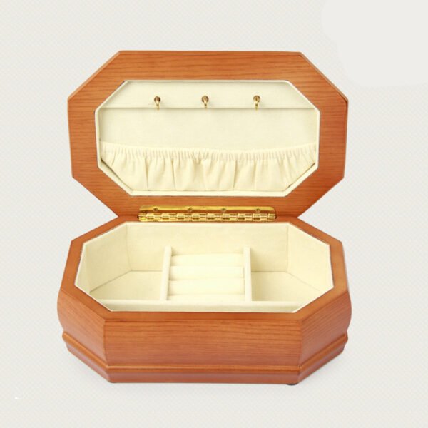 Jewelry Storage Box Solid Wood Octagonal Wood - Image 2