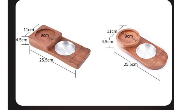 2 In 1 Wooden Ashtray Rustic Wood Whiskey Glass Cup Tray And Cigar Holder Rest Ashtray Home Office Decoration Ornaments - Image 5