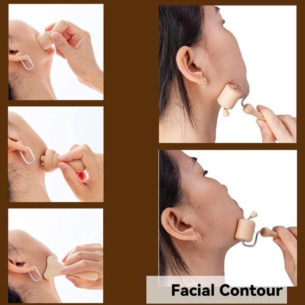 Wooden Face Massager Scraping Stick Wooden Scraping - Image 7