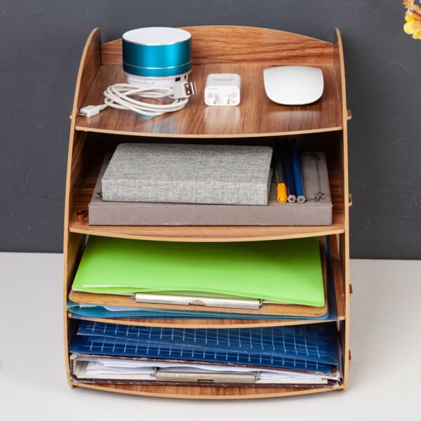 Storage Box Wooden File Rack Wooden File Box - Image 6