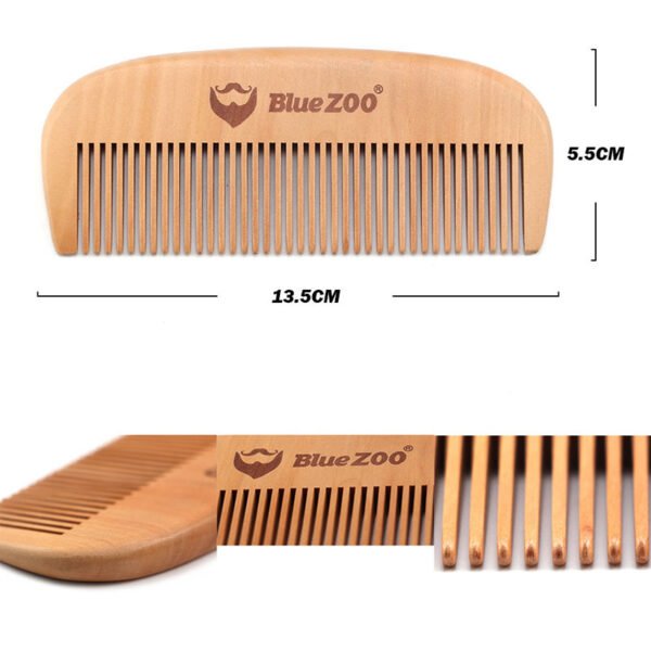 Wood color spray black paint pear wood comb