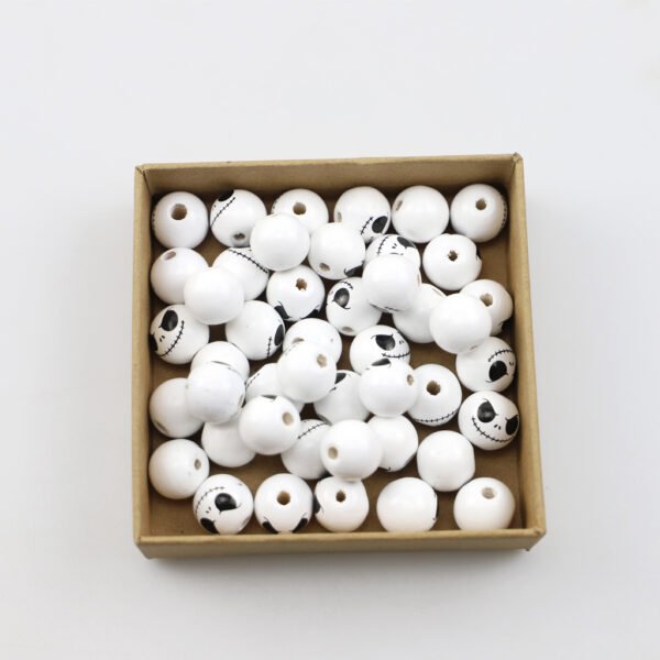 Wooden Halloween Colorful Wooden Bead Wooden Beads Pieces Accessories Crafts - Image 6