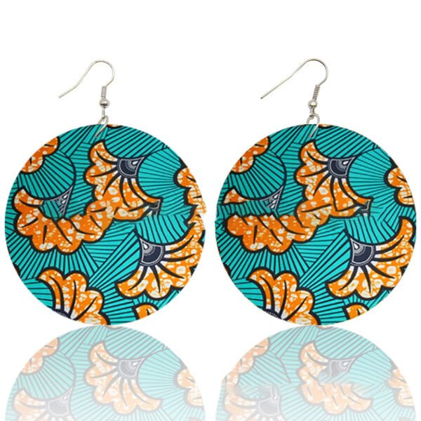 Wood print earrings - Image 10