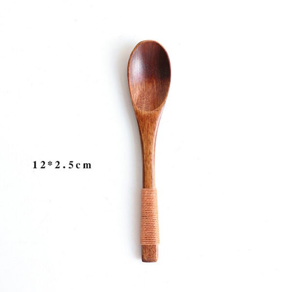 Wooden spoon baby eating spoon - Image 6