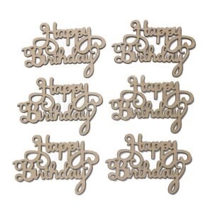Woodchip Letters Wooden Happy Birthday Wooden