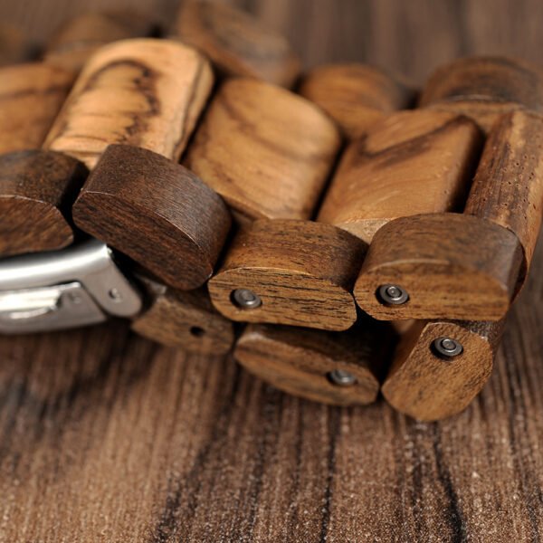 Inter-Wood Quartz Watch Men's Wood Watch - Image 5
