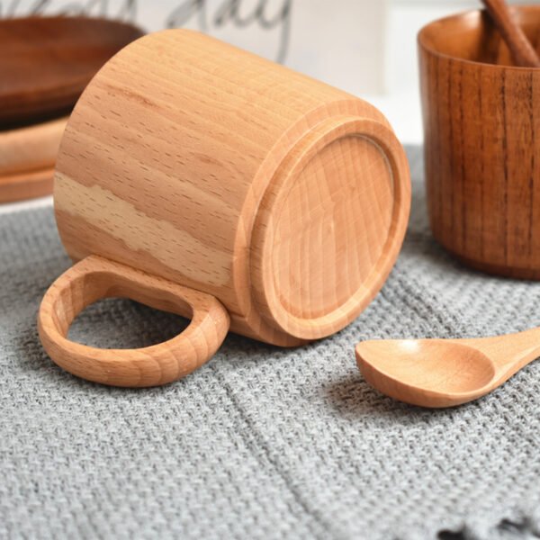 Beech Wood Jujube Wood Coffee Cup Three-piece Tea - Image 6