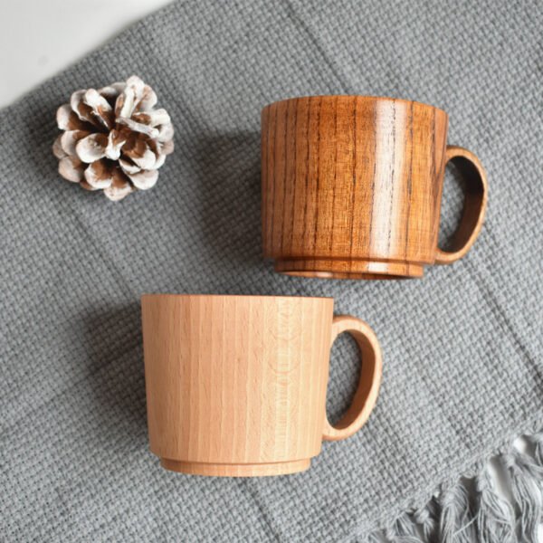 Beech Wood Jujube Wood Coffee Cup Three-piece Tea - Image 9