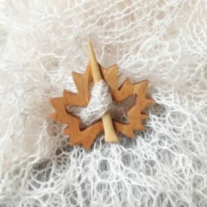 Wooden Shawl Pin Wooden Brooch Wooden Scarf Pin Ladies