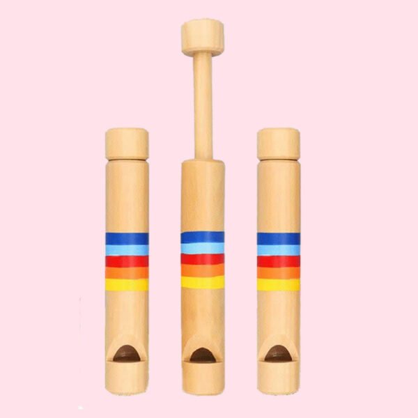 Creative Wooden Pulling Wooden Flute Toy For Children - Image 2
