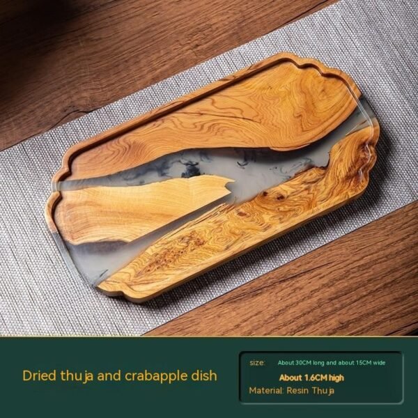 Dry Rectangular Wooden Tray - Image 7