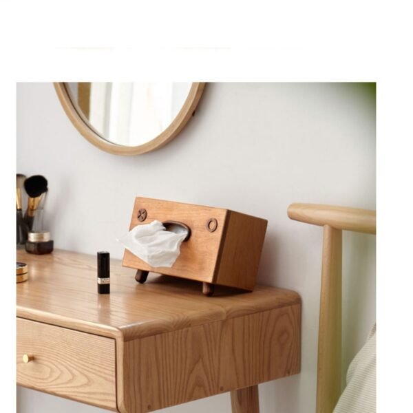 Creative Solid Wood Tissue Box Walnut Wood - Image 6