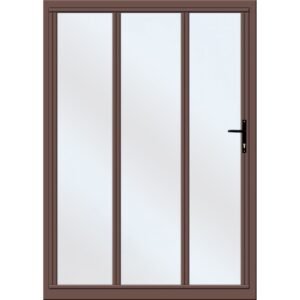 Door Aluminium Stack Folding 1.8m Bronze Right Hand Open out