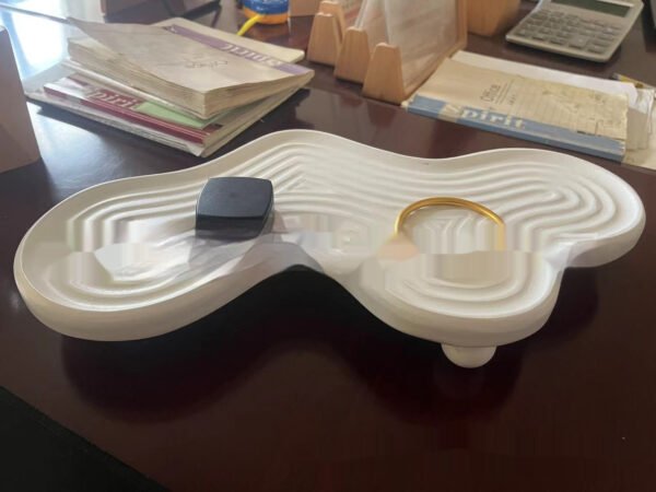Beech Home Wooden Modern Minimalist Creative Design Style Decoration Ornaments Storage Tray - Image 2