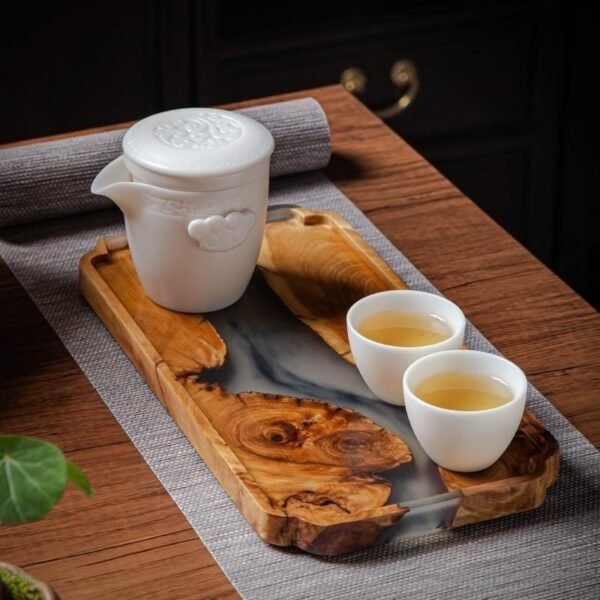Dry Rectangular Wooden Tray - Image 6