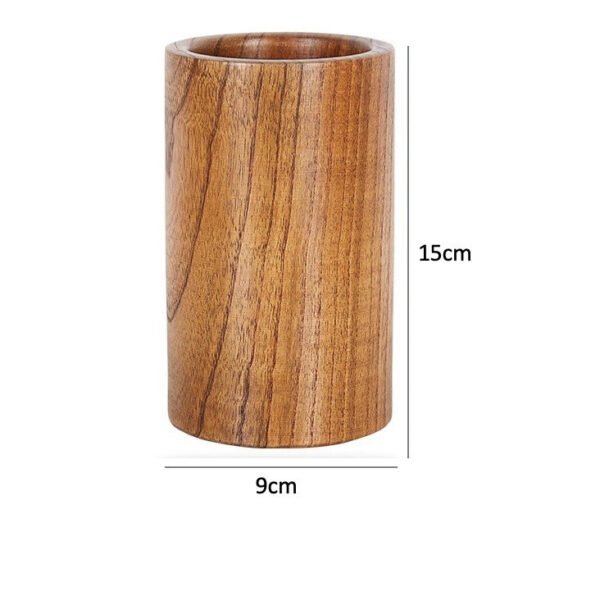 Solid Wood Chopsticks Tube Round Cage Home - Image 2