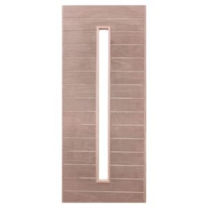 Horizontal Slatted with Vertical Cut Out Door – Marine Ply – 813×2032