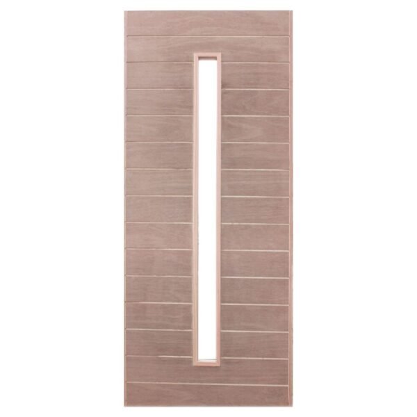 Horizontal Slatted with Vertical Cut Out Door – Marine Ply – 813×2032