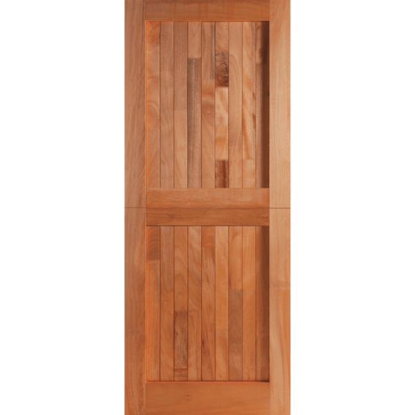 Door Mixed Timber Frame & Ledge Open Back Stable