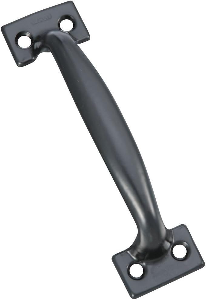 Nationwide {Hardware} V171 6-1/2 Inch Pulls in Black, Pack of 1 , Galvanized – N116-699
