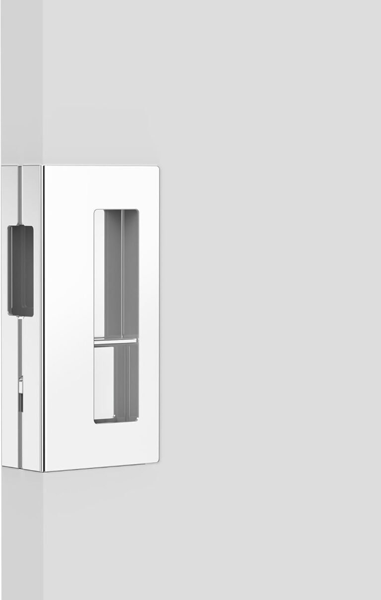 Privateness Pocket Door Pull with Lock, Wood Sliding Door Deal with for 1-3/8”Thickness Door Substitute Outdated Or Broken Pocket Door {Hardware}