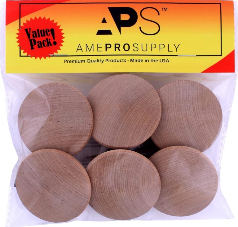 Wooden Knobs Further Massive 2 inch Large Wood Knob for Bifold Doorways, Closet Door, Furnishings Dresser Pulls with Screws