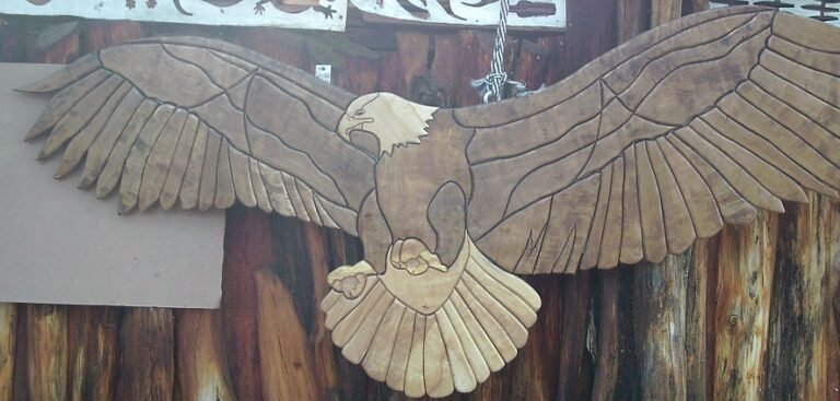 Intarsia Eagle art work – Knysna Woodworkers South Africa
