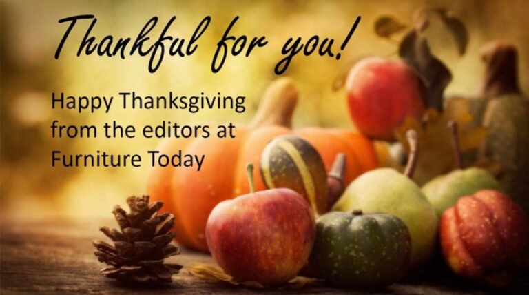 Comfortable Thanksgiving from the editors of Furnishings At present.