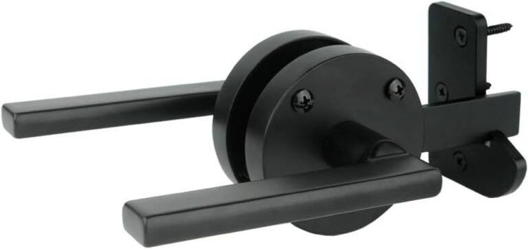 Gate Latch for Wood Fence Double Facet Gate Latch Heavy Obligation Swinging Door Latch Gate {Hardware} for Out of doors Fence, Wood Gates, Pool Gate, Yard, Backyard
