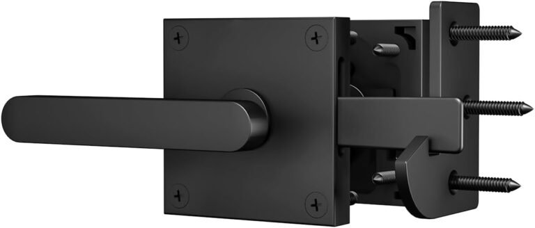 Double Aspect Gate Latch, Heavy Obligation Swinging Door Latch Gate {Hardware} for Outside Fence, Wood Gates, Pool Gate, Backyard