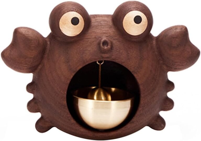 Open the Doorbell, Magnetic Cartoon Doorbell Clear Sound Picket Bell, Entrance Doorbell Copper Bell, Appropriate for Fridges, Rooms, Porches,Eating places, Household Gardens, Wind Chimes (A)