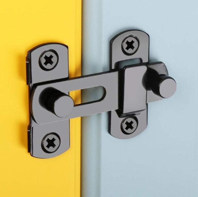 2Pack Sliding Door Lock bar barn Door Latch Hook-and-Eye Buckle Wood Fence Door Lock Black Door Latch Lock Ship Window Lock Door latches Inner