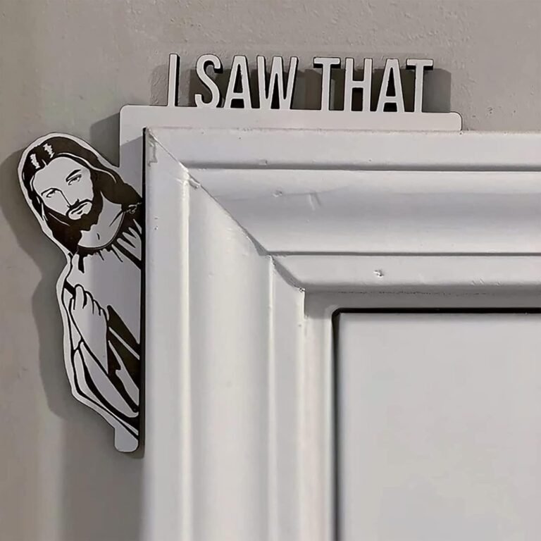Jesus I Noticed That Wood Door Body Door Decorations Decor Wall Stickers 8.49″ X 7.1″