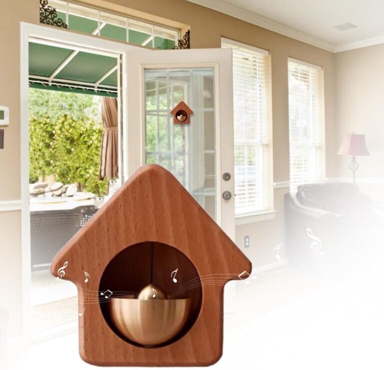 Wood Shopkeepers Bell for Door Opening, Ornamental Hanging Doorbell for Enterprise Retailer When Getting into, Vintage Door Bell Chime for Residence Fridge, Porch, Inventive Crafts Present(Home)