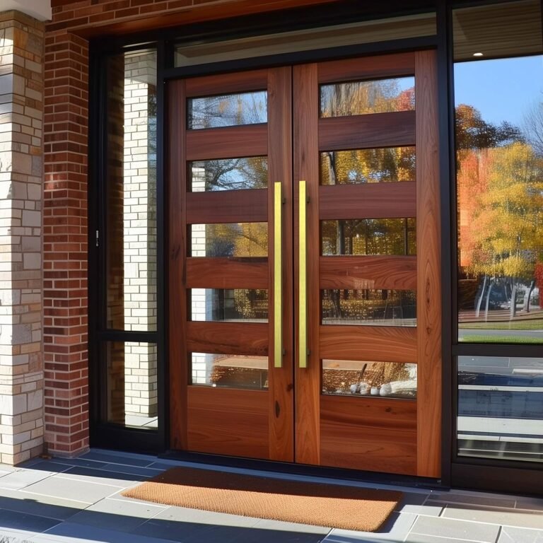 Trendy Modern Lengthy Stainless Metal Push Pull Door Deal with for Residence Entrance Glass Bathe Picket Barn & Workplace Retailer Store Doorways – Villa Assortment – Flat (Brass Gold, 36 Inch)