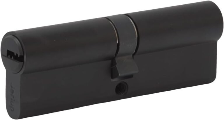 Euro Profile Brass Cylinder, 90mm(40/10/40) Oil Rubbed Bronze with 5 Keys (dimple), Each Facet keyed Copper Lock Cylinder, Anti-Rust Corrosion Resistant Anti-Theft Picket Door Lock Cylinder…